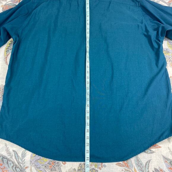 Woolrich Mens Green Polyester Blend Long Sleeve Button Shirt XXL - Picture 7 of 7